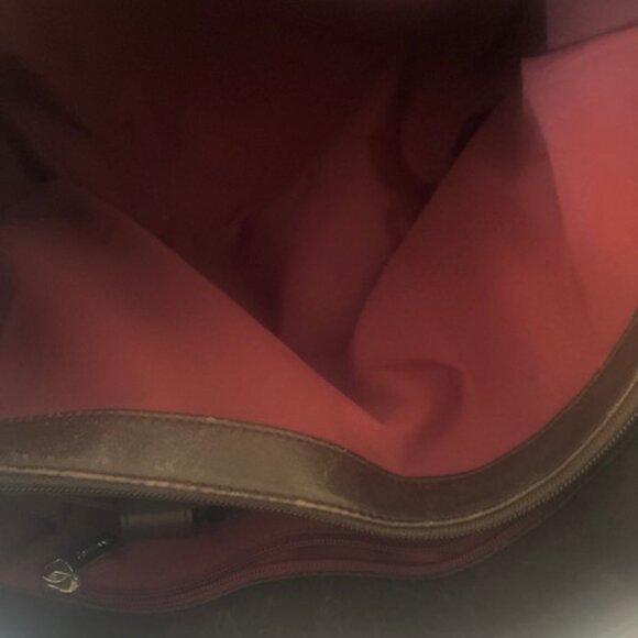 Cole Haan Suede Leather Shoulder Bag/Tote Brown - Picture 9 of 9